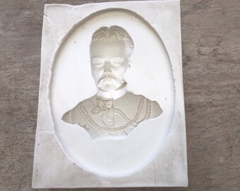 1 silicone mold for the production of a semi-relief of Ludwig II. King of Bavaria