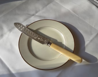 Cheese knife vintage EPNS Sheffield silver plated serving cutlery around 1915