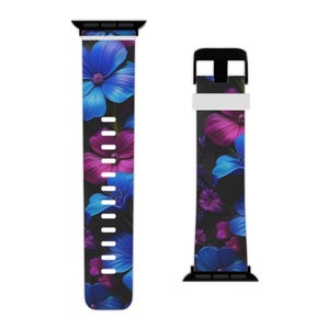 Uhrenarmband Floral Apple, Uhrenarmband Bunt, Frühlingsgeschenk, Trendy Accessoires, Muttertag, Fitness Geschenk