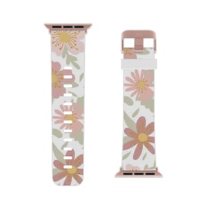 Apple Armband, stilvoll Ersatzarmband, perfektes Geschenk für sie, Frühling Vibes, Boho Uhr Zubehör, größenverstellbar
