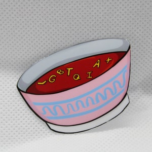 LGBTQIA+ Soup Sticker, Alphabet Soup Sticker, LGBT Soup Sticker, LGBTQ Pride Sticker
