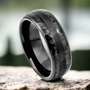 Charcoal mens wedding outlet band