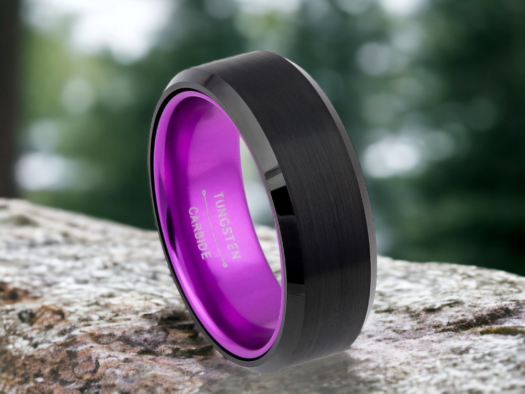 purple-tungsten-anniversary-band-two-tone-ring-mens-wedding-band