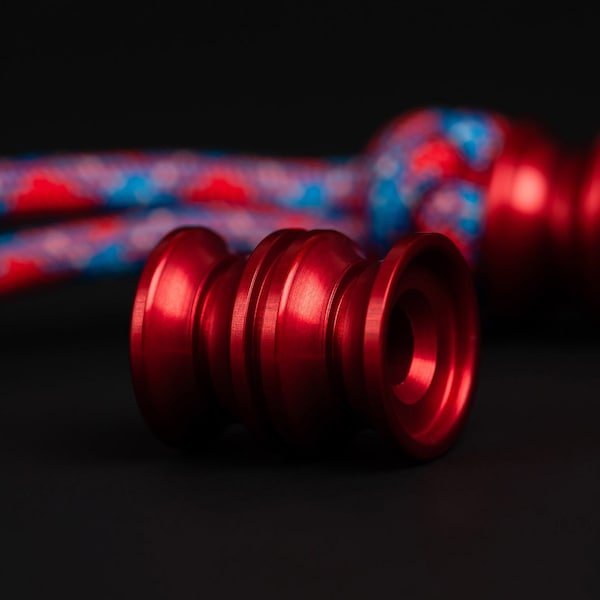 Paracord Bead EDC Zahnrad Zylinder Rot Anodisierung Messer Lanyard Bead Schlüssel Anhänger Armband Zubehör Schlüsselanhänger für Freund