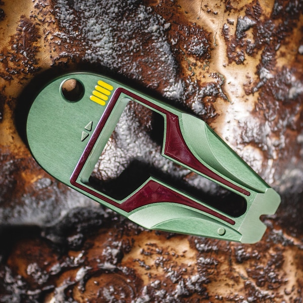 Star Wars MandoPryBar Boba Fett - Duralumin Pocket tool, Crowbar, Pocket tool, multi tool prybar, Pocket dump, bottle opener