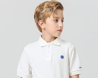 Bister Signature Button Embroidery Pique Polo Shirt