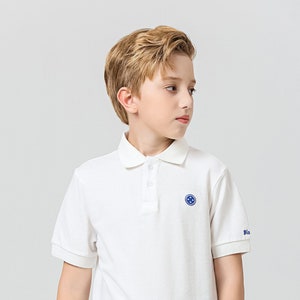 Bister Signature Button Embroidery Pique Polo Shirt