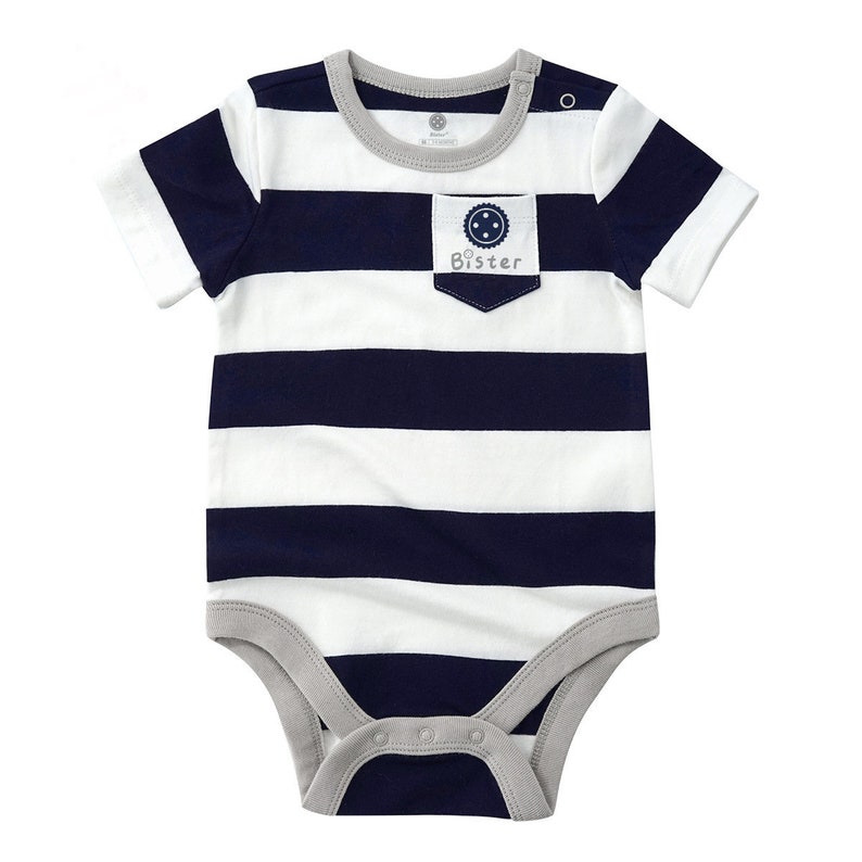 Bister Striped Short Sleeve Bodysuit image 2