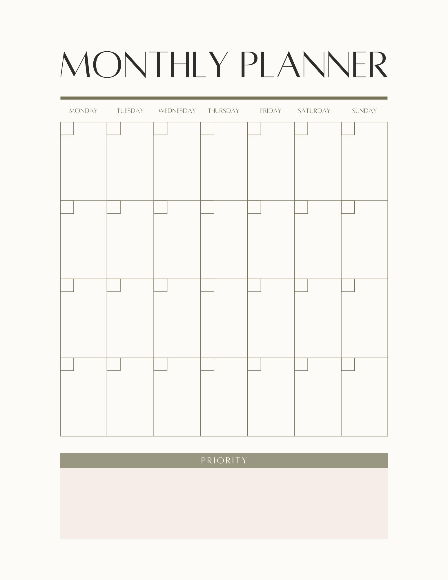 Printable Monthly Planner Digital Fillable Planner Monthly Printable Plan  Refillable Planner Monthly Reusable Chores Planner Tracker Monthly