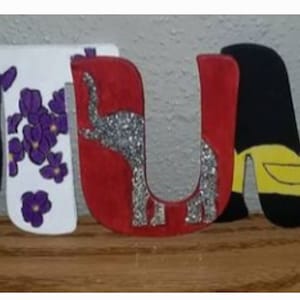 Delta Sigma Theta wooden letters