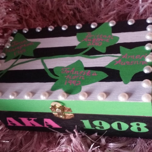 AKA Alpha Kappa Alpha Sorority Box Etsy