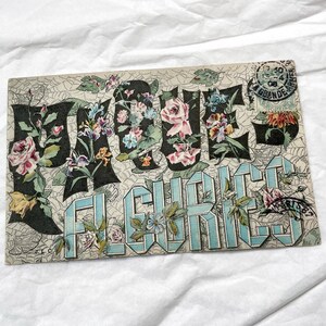 Anni 1900 - Cartolina di Pasqua con fiori - Antica cartolina francese - "Pâques fleuries"