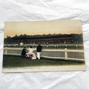 1900s - Deauville The Racetrack Postcard - Antique Postcard - Lifestyle in 1900s