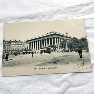 Década de 1900 - Postal de París - El Palacio de la Bourse - Postal no escrita - Recuerdo de París - Vistas antiguas de París