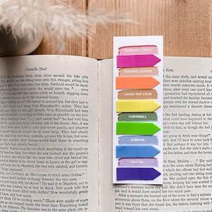 Digital Printable Annotating Bookmark Set, Keep track of favorite quotes, Download Pdf File, Print at home bookmarks