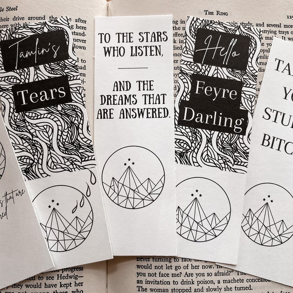 Printable Acotar Bookmarks Etsy