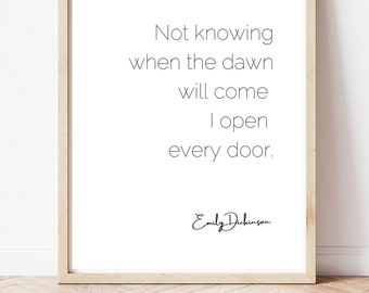 Emily Dickinson Quote Print | Inspirational Wall Art (PNG Digital Download)