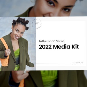 Influencer Media Kit Instagram, TikTok & YouTube CANVA TEMPLATE for Brand Partnerships 4 Pages 1 Bonus Page image 5