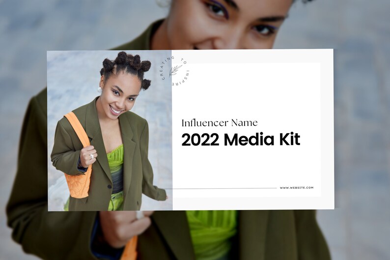 Influencer Media Kit Instagram, TikTok & YouTube CANVA TEMPLATE for Brand Partnerships 4 Pages 1 Bonus Page image 5