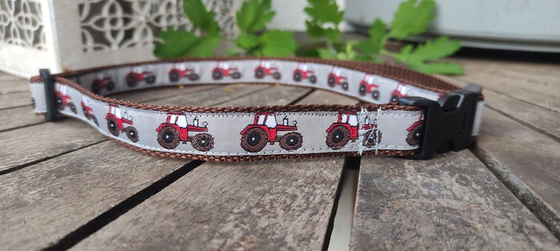 Traktor Kinder Gürtel mit Bulldogs Bauernhoffreunde verstellbar, mitwachsend, vegan und kindgerecht Handmade Bild 5