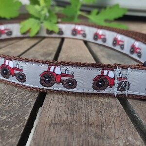 Traktor Kinder Gürtel mit Bulldogs Bauernhoffreunde verstellbar, mitwachsend, vegan und kindgerecht Handmade Bild 7