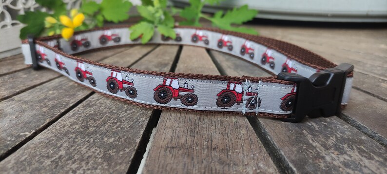 Traktor Kinder Gürtel mit Bulldogs Bauernhoffreunde verstellbar, mitwachsend, vegan und kindgerecht Handmade Bild 7