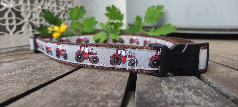 Traktor Kinder Gürtel mit Bulldogs Bauernhoffreunde verstellbar, mitwachsend, vegan und kindgerecht Handmade Bild 8