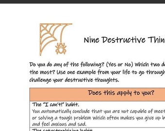 Destructive Thinking Habits