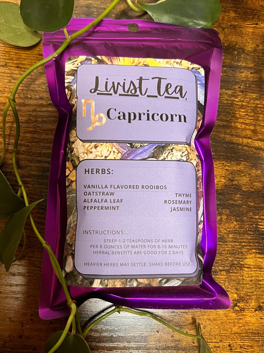 CAPRICORN Zodiac Loose Leaf Herbal Tea Blend - Etsy