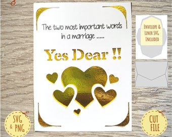 Anniversary Card SVG - Greetings Card SVG - Wedding Day SVG - Svg Files for cutting - Cricut Svg's