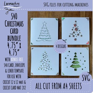 S40 SVG, Julkort, S40 Kortdesign, Kortmall, Cricut Kort SVG, Kort SVG, Cricut 2x2, Julgran, Kortpaket