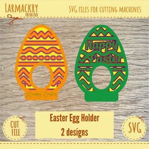 Layered Easter Egg Holder - Egg Holder - Cricut SVG - Easter SVG  - 2 designs - Instant Download