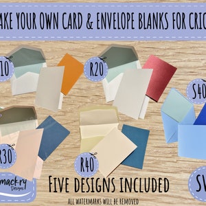R10, R20, R30, R40, S40 SVG, Modèles de cartes vierges, 5 tailles de cartes, Insert Card Template, Cricut Card SVG, SVG Card, Cricut 2x2