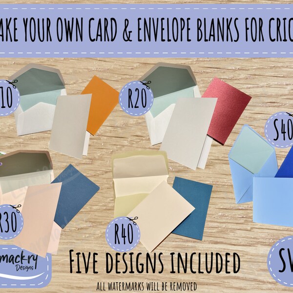 Insert Card Template R20 Etsy