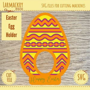 Layered Easter Egg Holder - Egg Holder - Cricut SVG - Easter SVG  - Instant Download