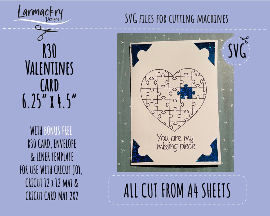 Valentines Day Card, R30 Card Design, Insert Card Template, Cricut Card ...