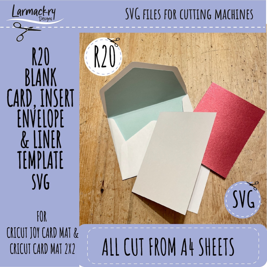 R20 SVG, R20 Card Template, Insert Card Template, Cricut Card SVG, Card ...