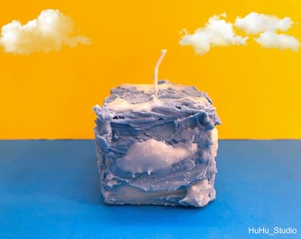 Blue Sky and White Clouds Handmade Candle