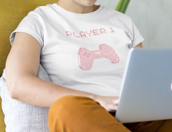 Cute Gamer Player 1 T-Shirt