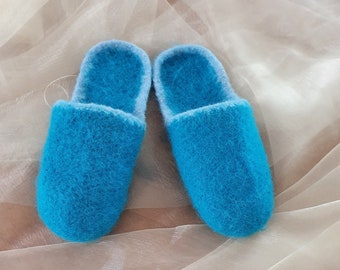 Felt slippers / felt mules in size 38/39, gift for, birthday, Christmas, for many occasions, have yourself :-)