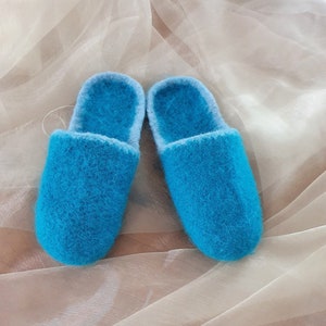 Felt slippers / felt mules in size 38/39, gift for birthday, Christmas, for many occasions, have it yourself :-)