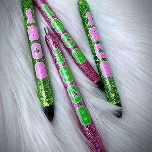 Alpha Kappa Alpha Sorority, Inc. (AKA) paillettes, stylos personnalisés