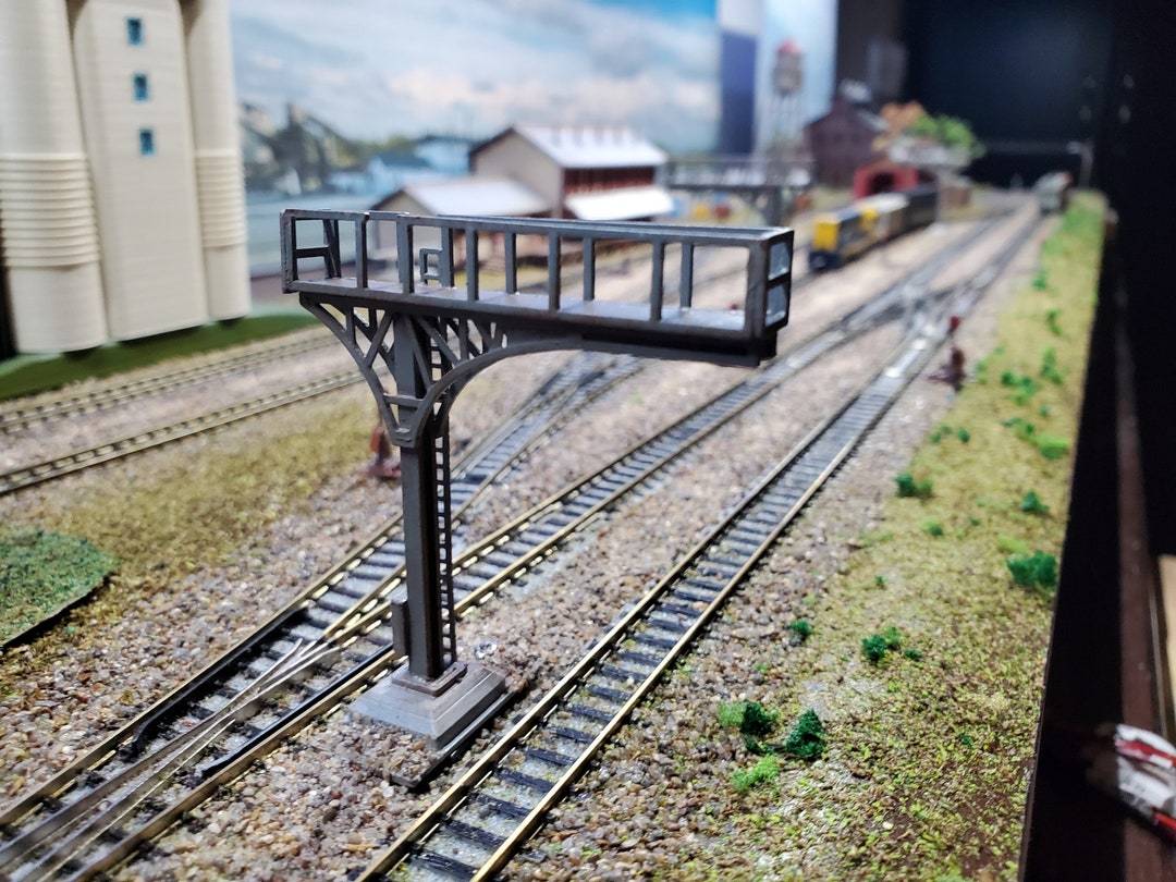 N Scale 3dprinted 1160 Cantilever Signal Bridge Kit for Dioramas