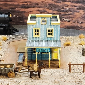 3D Printed N Scale Plastic Model Old Western Pioneer Building - Etsy