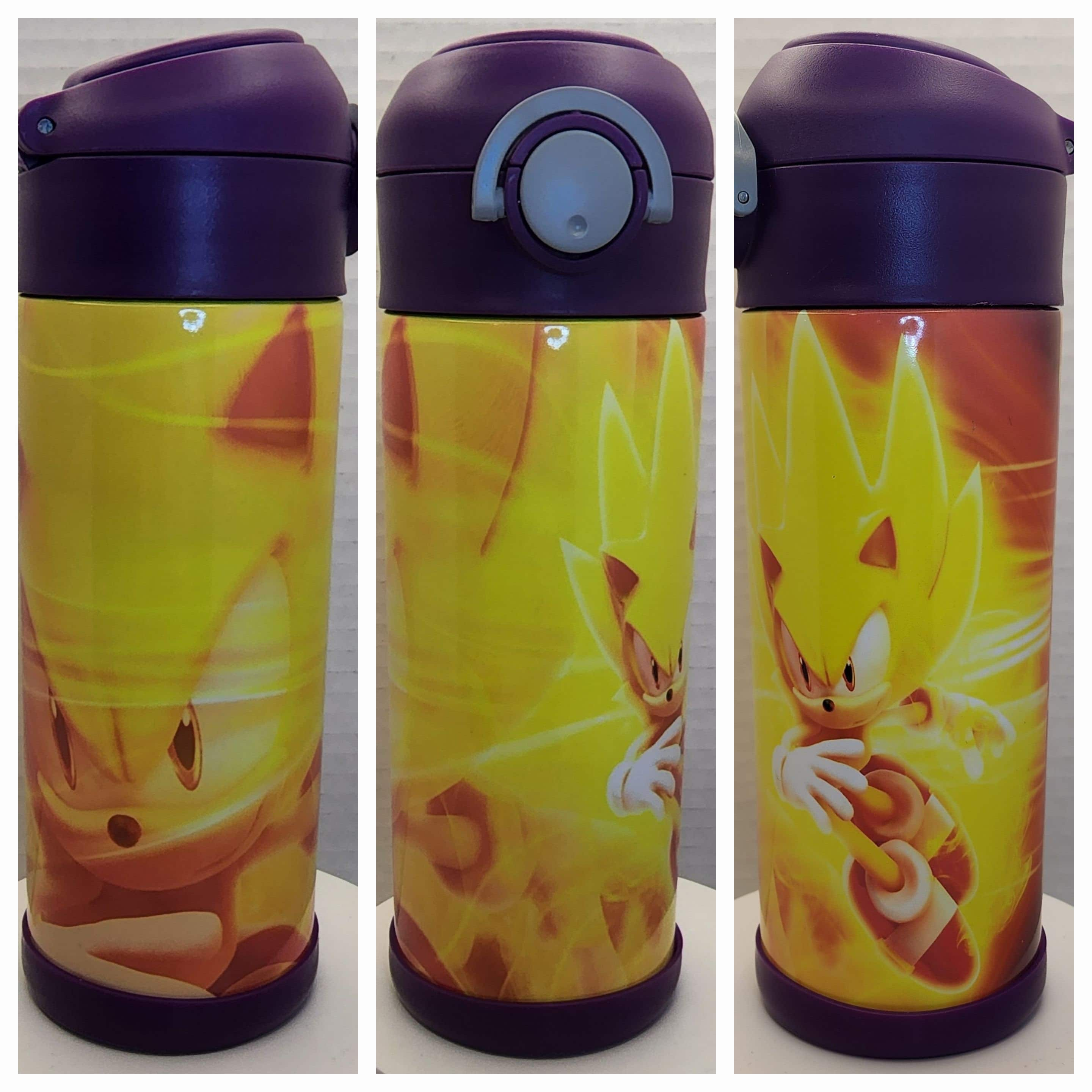 Super Sonic Kids Water Bottle Personalized 