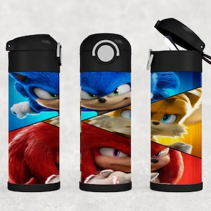 Sonic, Knuckles, and Tails Kids Water Bottle