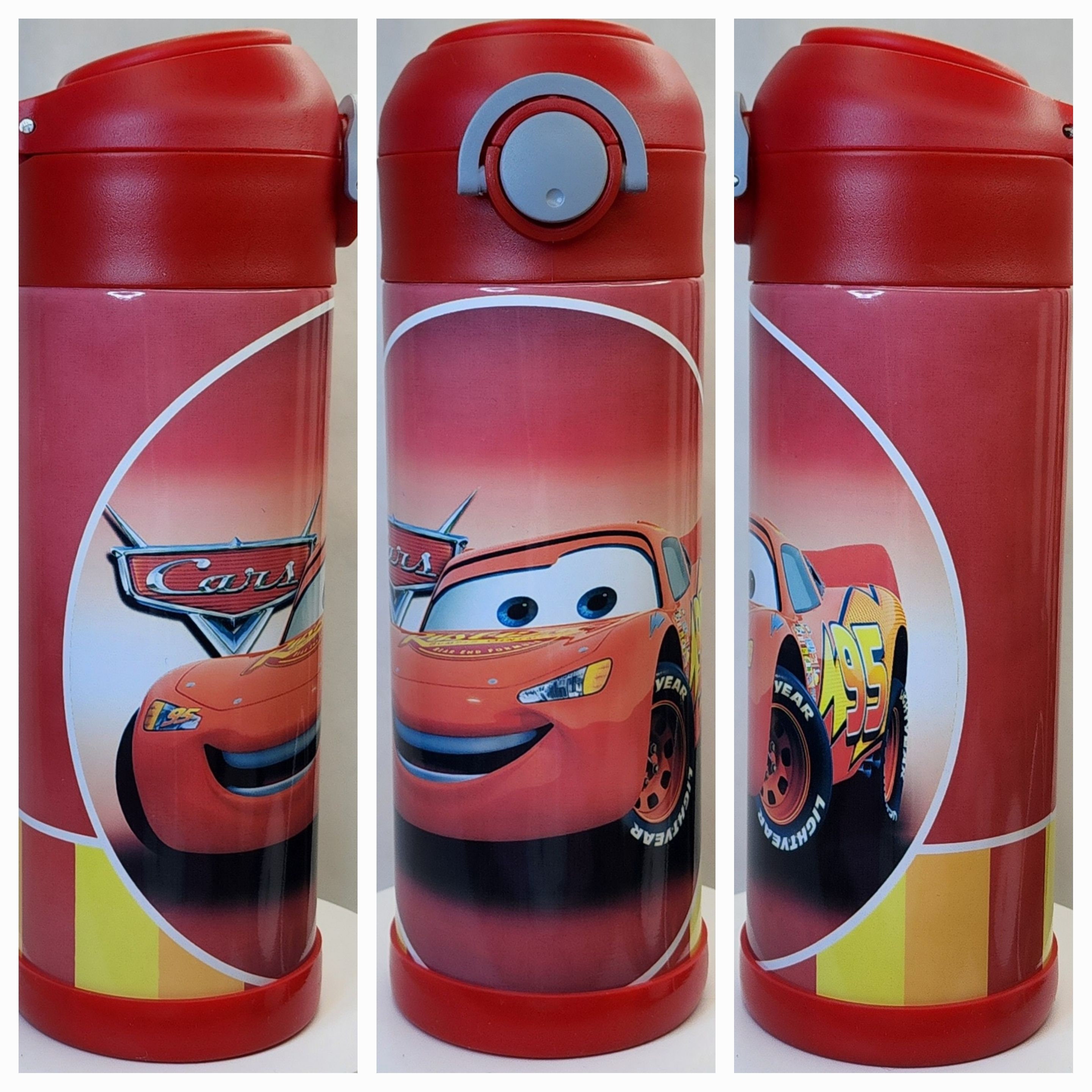 Water bottle Disney Cars with straw 450ml - Alouette