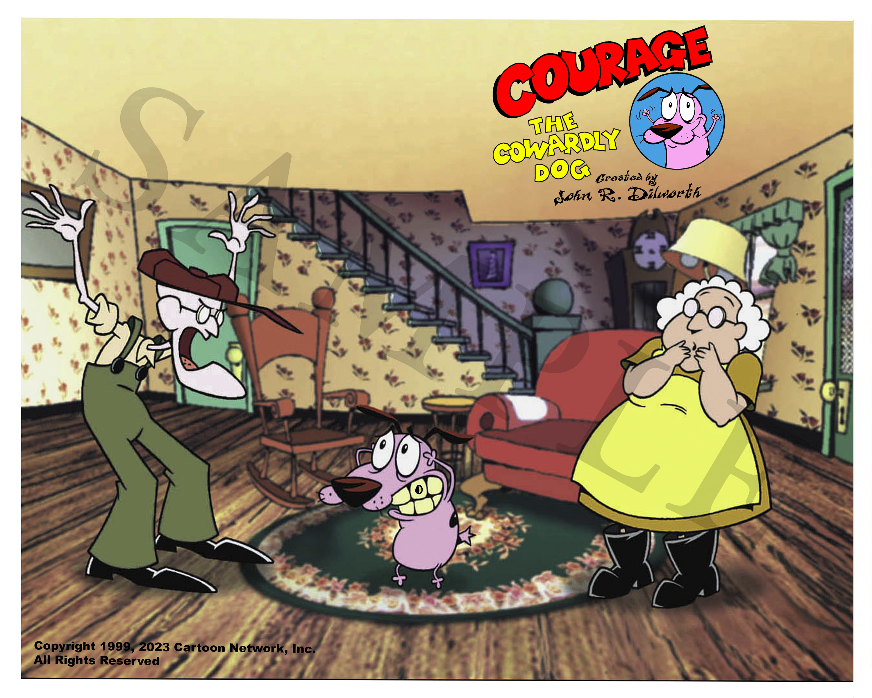 C7. Courage the Cowardly Dog High Quality Prints, Autographed and