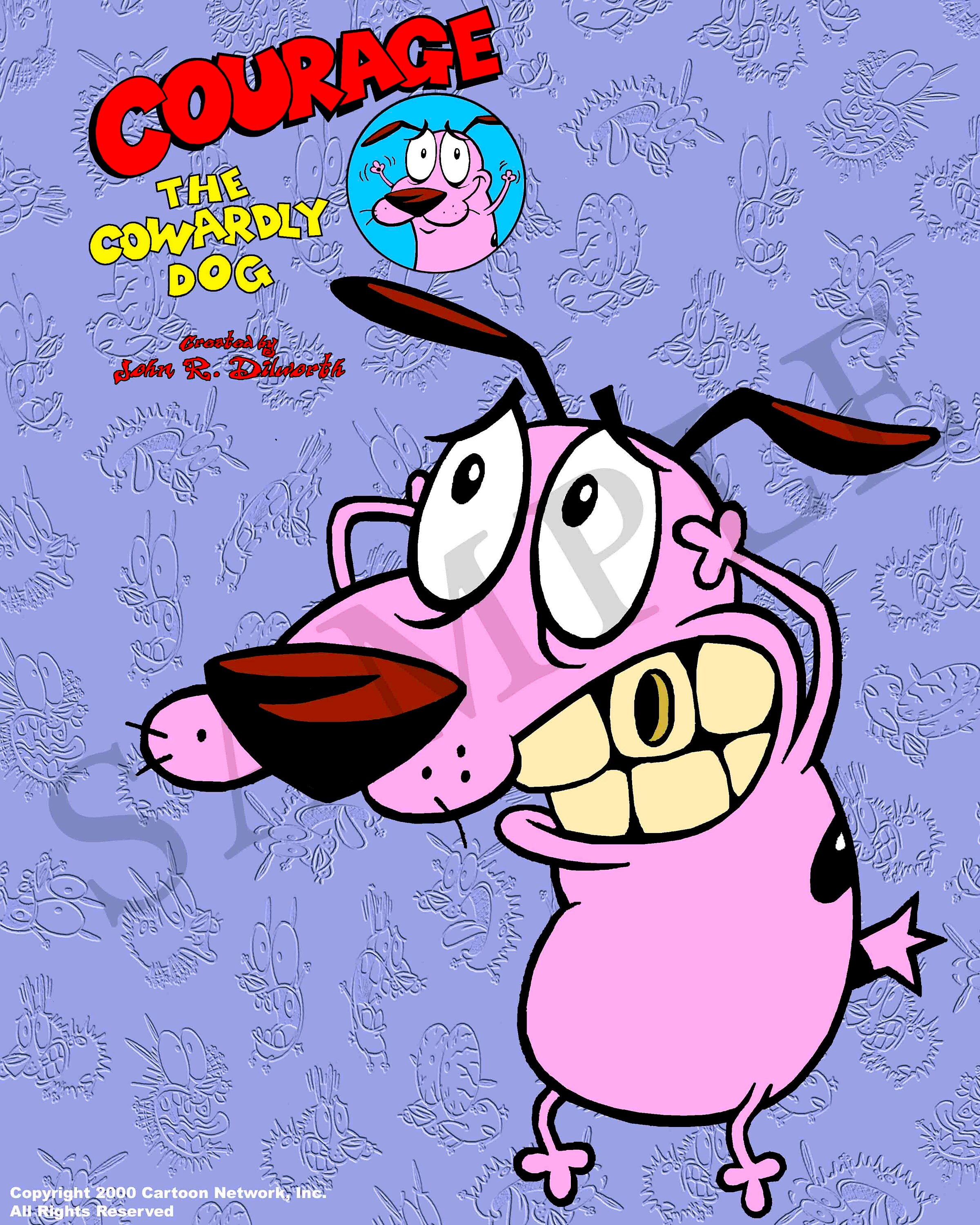 C2. Courage the Cowardly Dog High Quality Prints Autographed - Etsy