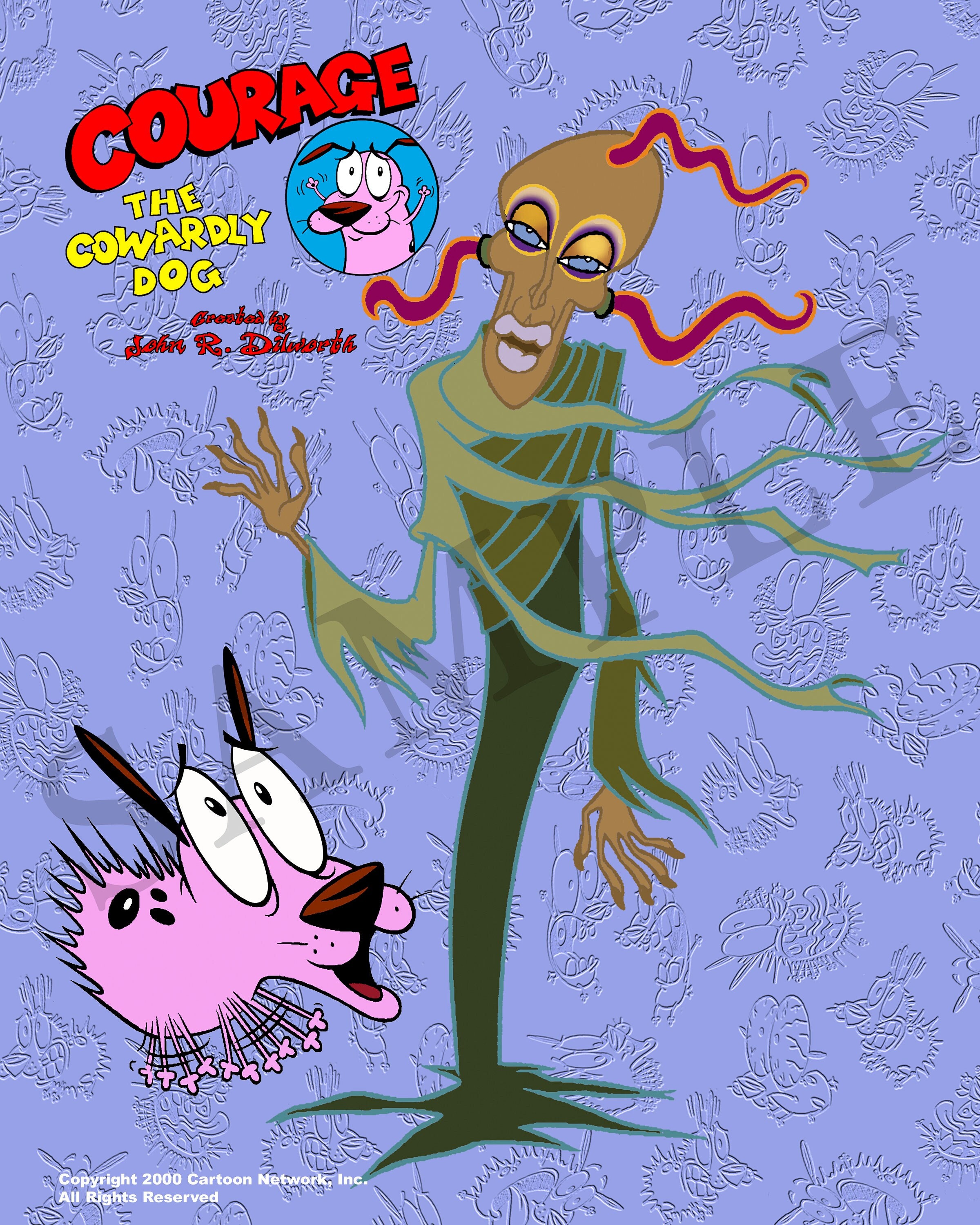 KR1 Courage The Cowardly Dog Impresiones De Alta Calidad best-templates-dog-jack-o-lantern